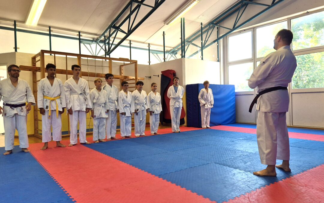 Neun Karateka bestehen die Gürtelprüfung