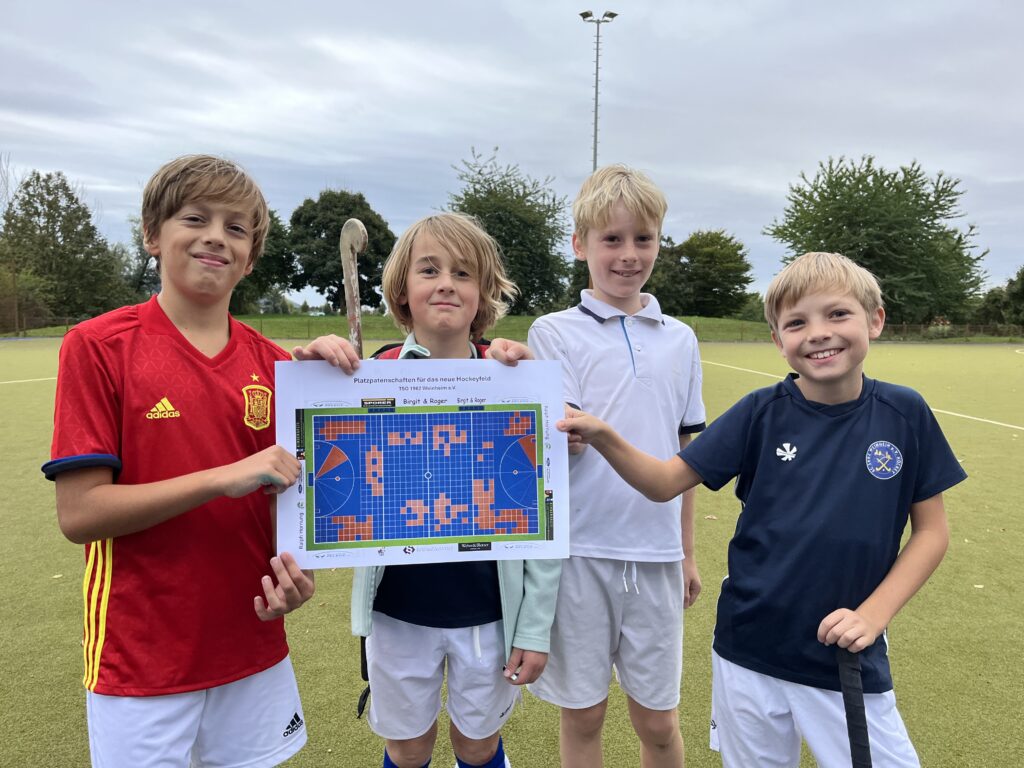 Übernehmen auch Sie eine Platzpatenschaft für das neue geplante Hockeygroßfeld (Bilder: Hockey Weinheim).