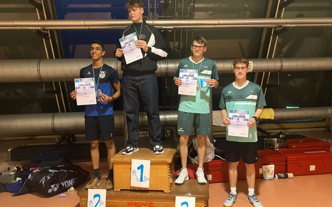 Drei Podestplätze für die TSG Weinheim