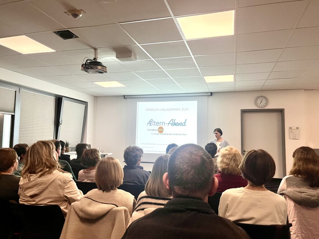 Vortrag zum Umgang mit alternden Eltern gab wertvolle Orientierung.