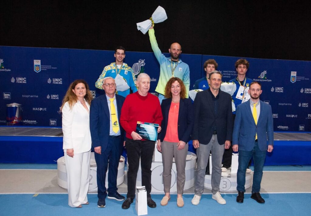 Gewinner bei den Florettherren der Ukrainischen Meisterschaft 2026 in Kiew (Foto: TSG-Weinheim)